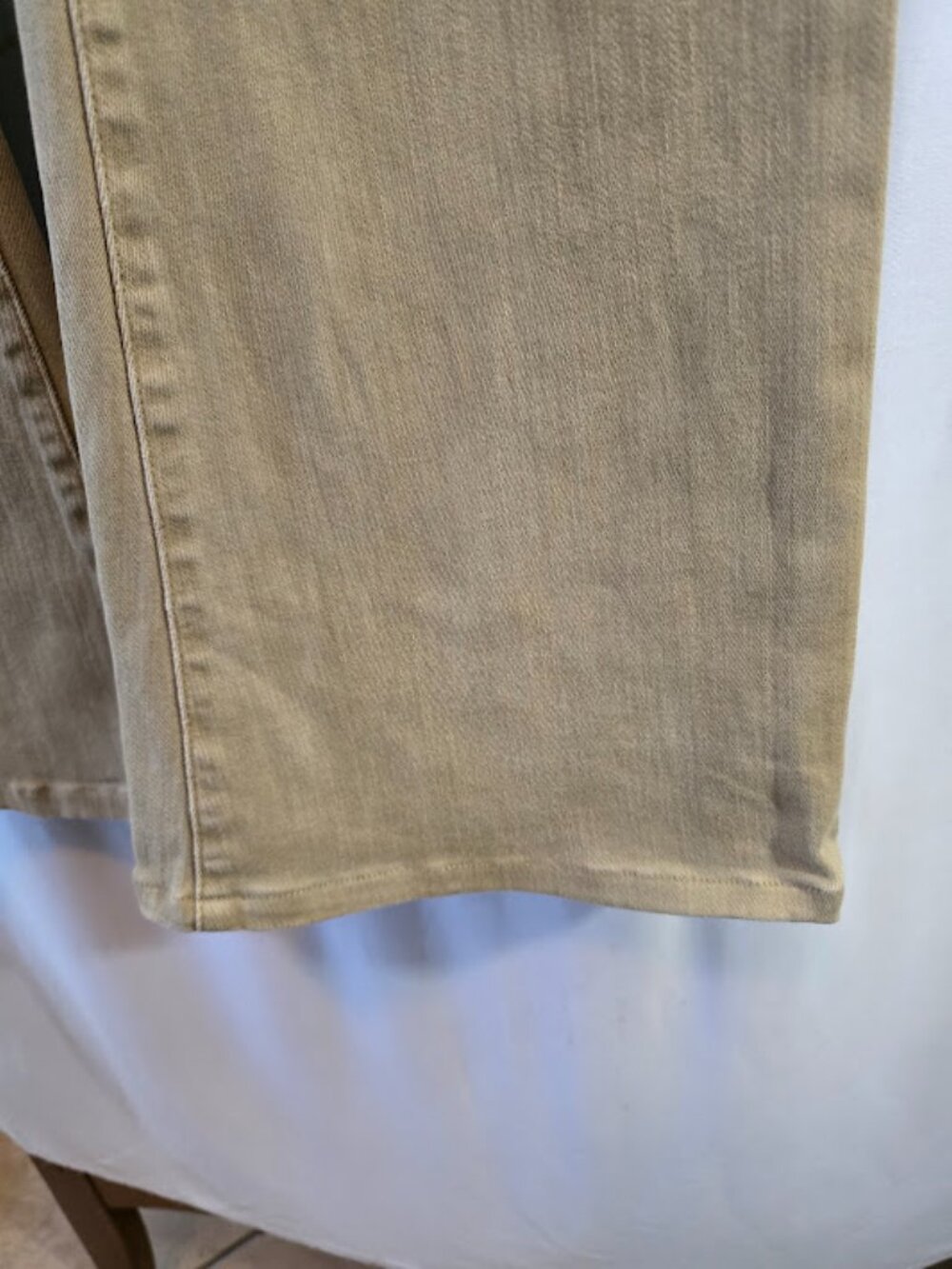 COTTON BLEND BOOTCUT JEANS VERVET BRAND TAN DISTRESSED SIZE 30 - Picture 6 of 11